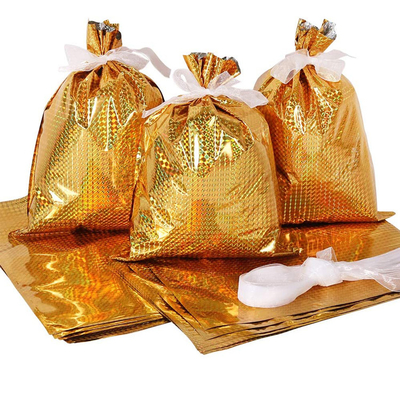Μπομπονιέρα για Χριστουγεννιάτικο πάρτι Πλαστική μεμβράνη με κορδόνι δώρου Τσάντες κέρασμα Candy Goodies