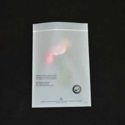 Cornstarch Zippered λιπασματοποιήσιμες τσάντες, βιοδιασπάσιμη τσάντα ενδυμάτων 100% PLA
