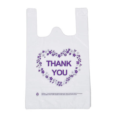 1.2mils σας ευχαριστήστε μπλούζα πραγματοποιεί τις τσάντες, βιοδιασπάσιμες πλαστικές τσάντες παντοπωλείων 100%