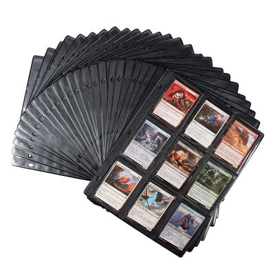 Εμπορικός συλλέκτης καρτών συνδέσμων βιβλίων, 9 μανίκια καρτών τσεπών