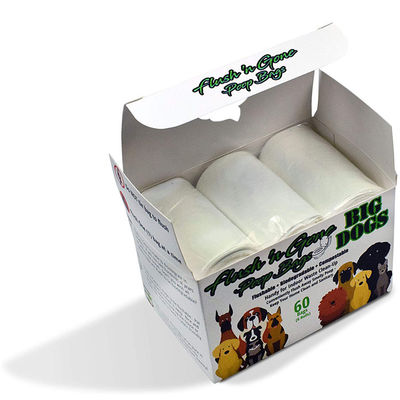 Βιοδιασπάσιμες τσάντες επίστεγων σκυλιών Flushable, εκτιμημένες γη λιπασματοποιήσιμες τσάντες 2.5kg