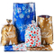 Χριστουγεννιάτικο Santa Kids Πλαστική τσάντα με κορδόνια Cookie Candy Toys Goodies Συσκευασία