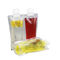 Πλαστική σαφής τσάντα σωλήνων 8.4oz υγρή για το πάχος χυμού 60-200micron