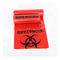 24 X 31in πλαστική κόκκινη χρήση ιδιωτικών κλινικών ρόλων τσαντών απορριμμάτων Biohazard