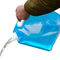 Μπλε υγρή σακούλα Flodable 2.8oz 5L με τη χρήση πόσιμου νερού σωλήνων